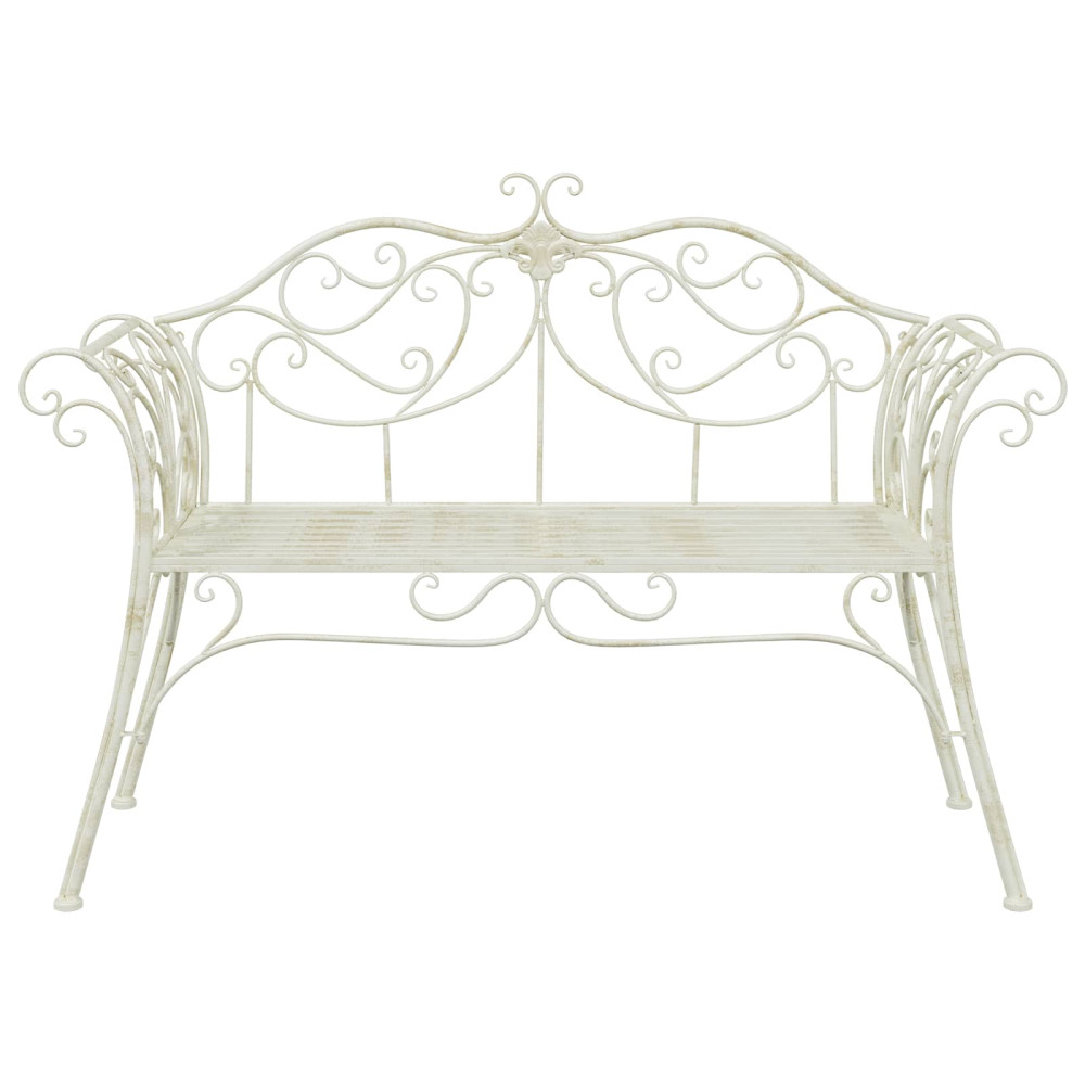 Produktbild för Trädgårdsbänk 2-Antal sittplatser 130 x 47 x 90 cm Stål