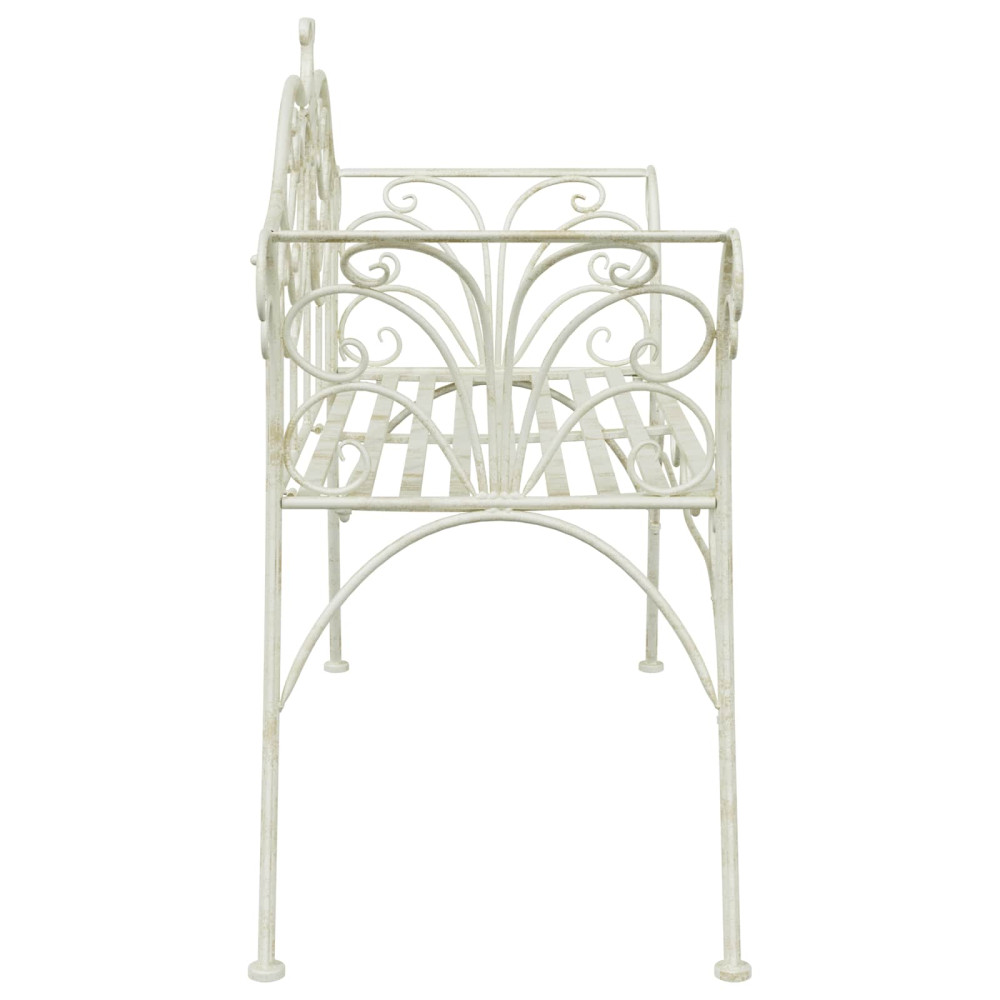 Produktbild för Trädgårdsbänk 2-Antal sittplatser 130 x 47 x 90 cm Stål