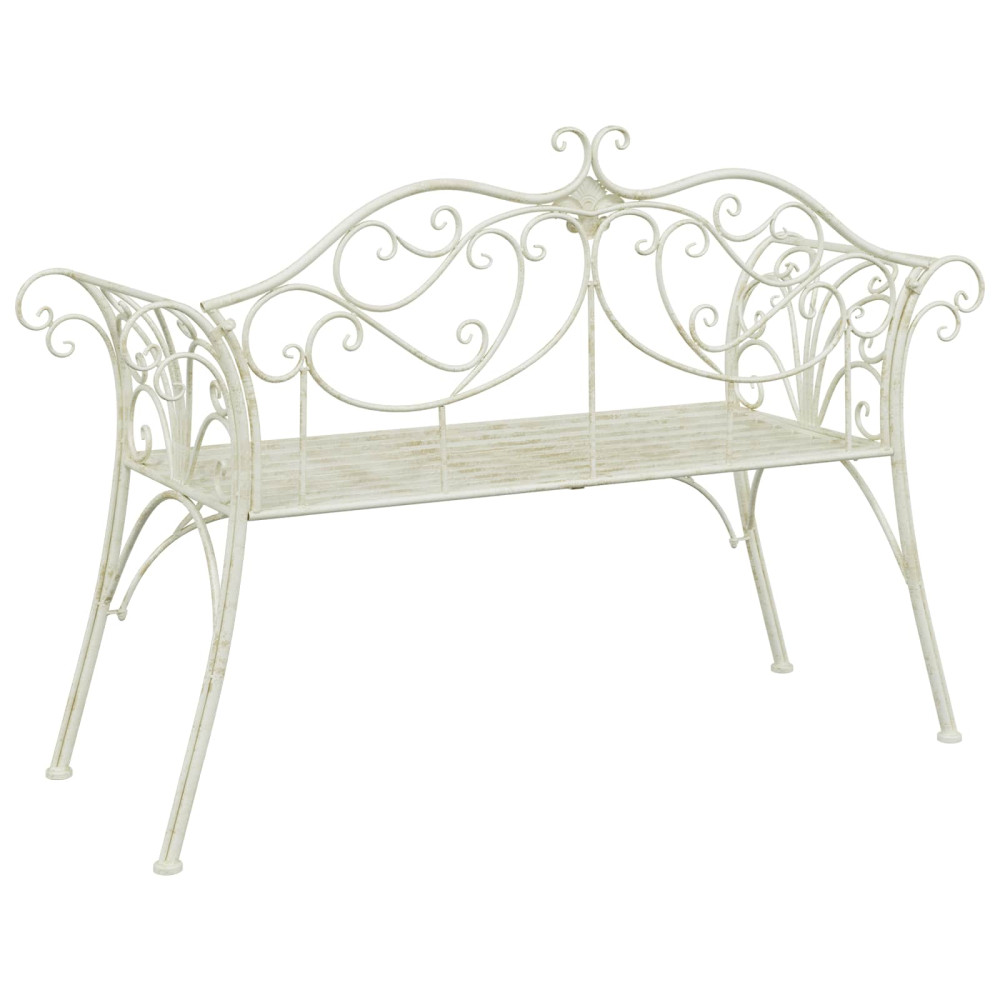 Produktbild för Trädgårdsbänk 2-Antal sittplatser 130 x 47 x 90 cm Stål