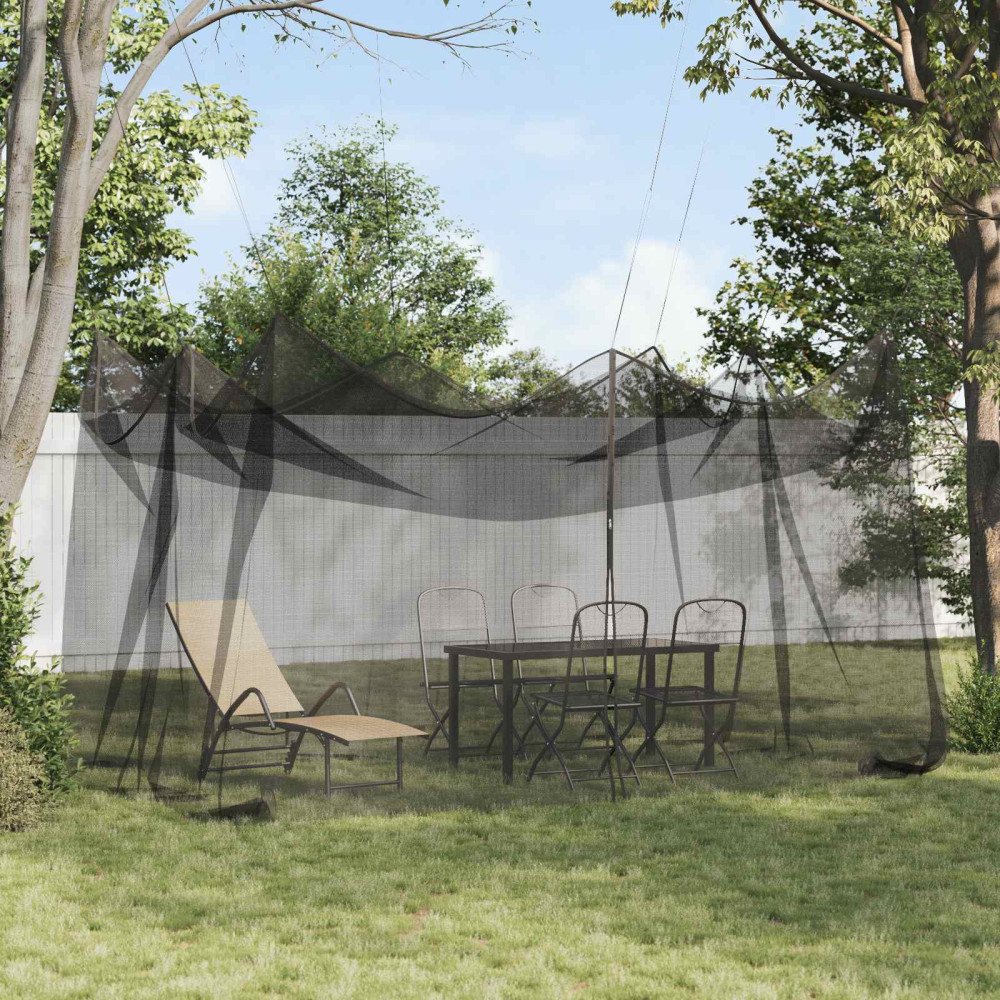 Produktbild för Trädgårdsmyggnät 156 Mesh Svart 3 x 4,5 x 2,5 m Polyester