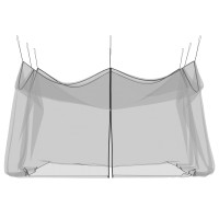 Produktbild för Trädgårdsmyggnät 156 Mesh Svart 3 x 4,5 x 2,5 m Polyester