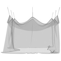 Produktbild för Trädgårdsmyggnät 156 Mesh Svart 4 x 4 x 2,5 m Polyester