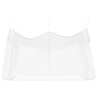 Produktbild för Trädgårdsmyggnät 156 Mesh Vit 3 x 4,5 x 2,5 m Polyester