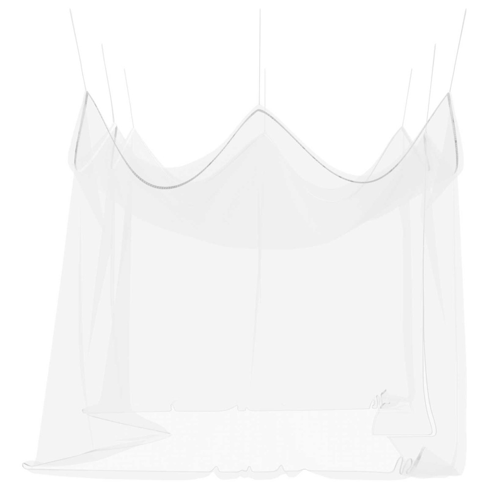 Produktbild för Trädgårdsmyggnät 156 Mesh Vit 3 x 4,5 x 2,5 m Polyester
