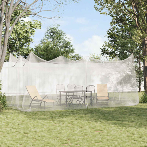 vidaXL Trädgårdsmyggnät 156 Mesh Vit 3 x 6 x 2,5 m Polyester