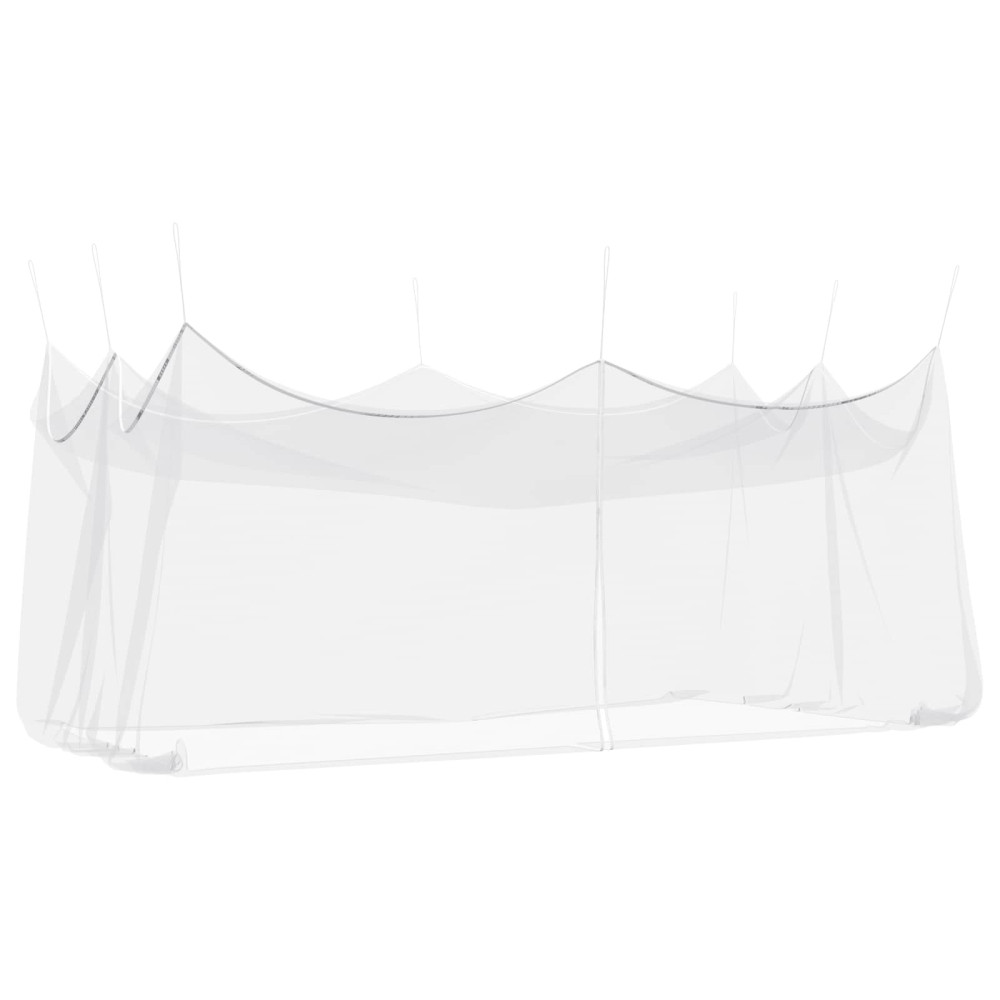 Produktbild för Trädgårdsmyggnät 156 Mesh Vit 3 x 6 x 2,5 m Polyester
