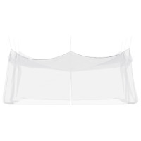 Produktbild för Trädgårdsmyggnät 156 Mesh Vit 3 x 6 x 2,5 m Polyester