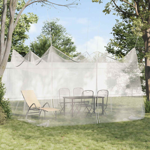 vidaXL Trädgårdsmyggnät 156 Mesh Vit 4 x 4 x 2,5 m Polyester