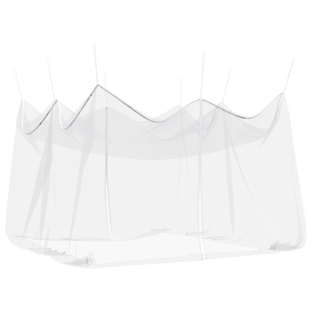 Produktbild för Trädgårdsmyggnät 156 Mesh Vit 4 x 4 x 2,5 m Polyester