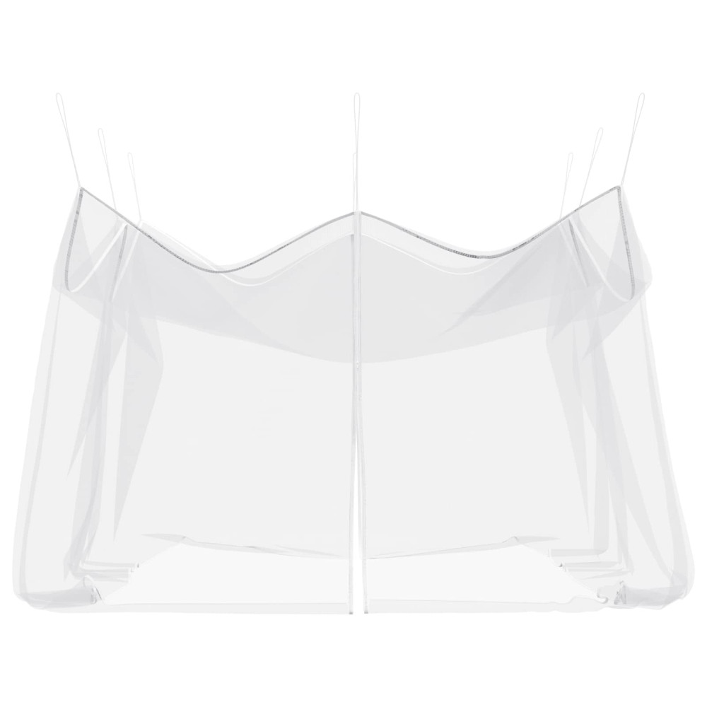 Produktbild för Trädgårdsmyggnät 156 Mesh Vit 4 x 4 x 2,5 m Polyester