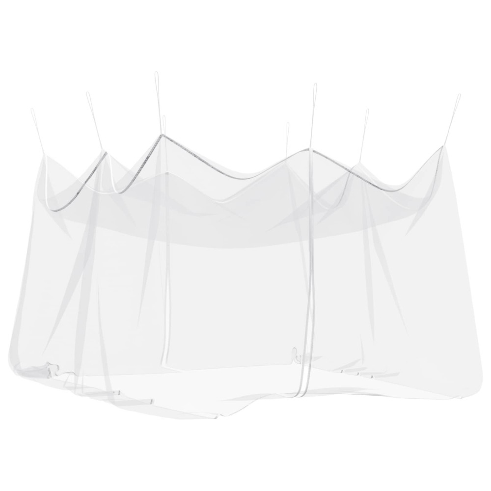 Produktbild för Trädgårdsmyggnät 156 Mesh Vit 4 x 4 x 2,5 m Polyester