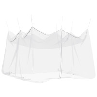 Produktbild för Trädgårdsmyggnät 156 Mesh Vit 4 x 4 x 2,5 m Polyester