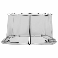 Produktbild för Myggnät för lusthus 220 mesh Svart 4 x 3 x 2 cm Polyester