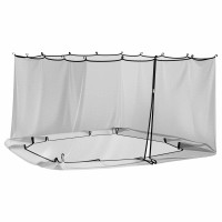 Produktbild för Myggnät för lusthus 220 mesh Svart 4,5 x 3 x 2 m Polyester