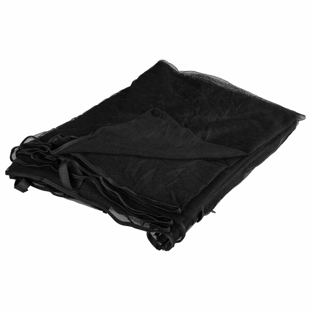 Produktbild för Myggnät för lusthus 220 mesh Svart 4,5 x 3 x 2 m Polyester
