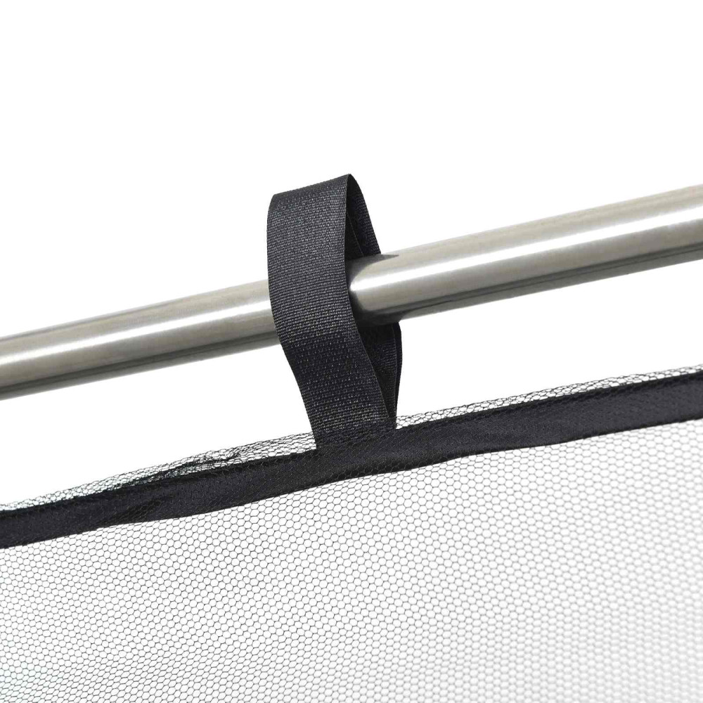 Produktbild för Myggnät för lusthus 220 mesh Svart 4,5 x 3 x 2 m Polyester