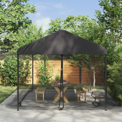 vidaXL Myggnät för lusthus 220 mesh Svart 6 x 3 x 2 m Polyester