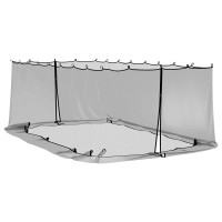 Produktbild för Myggnät för lusthus 220 mesh Svart 6 x 3 x 2 m Polyester
