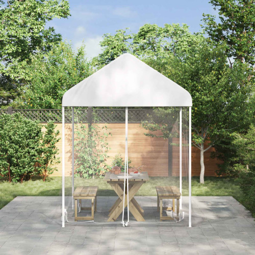 vidaXL Myggnät för lusthus 220 mesh Vit 2 x 2 x 2 m Polyester