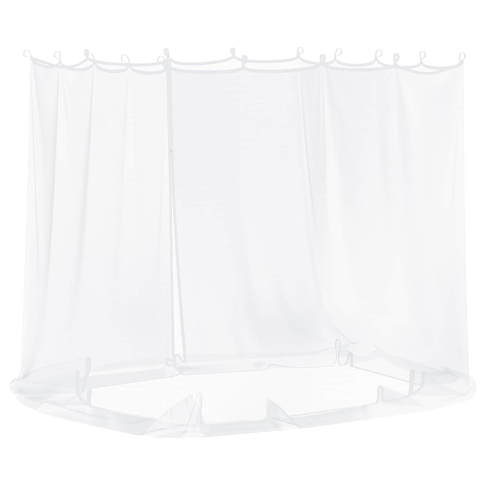 Produktbild för Myggnät för lusthus 220 mesh Vit 2 x 2 x 2 m Polyester