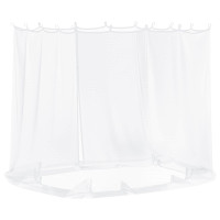 Produktbild för Myggnät för lusthus 220 mesh Vit 2 x 2 x 2 m Polyester