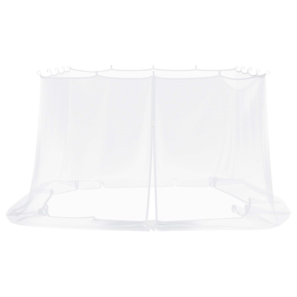 Produktbild för Myggnät för lusthus 220 mesh Vit 3,6 x 3,6 x 2 cm Polyester