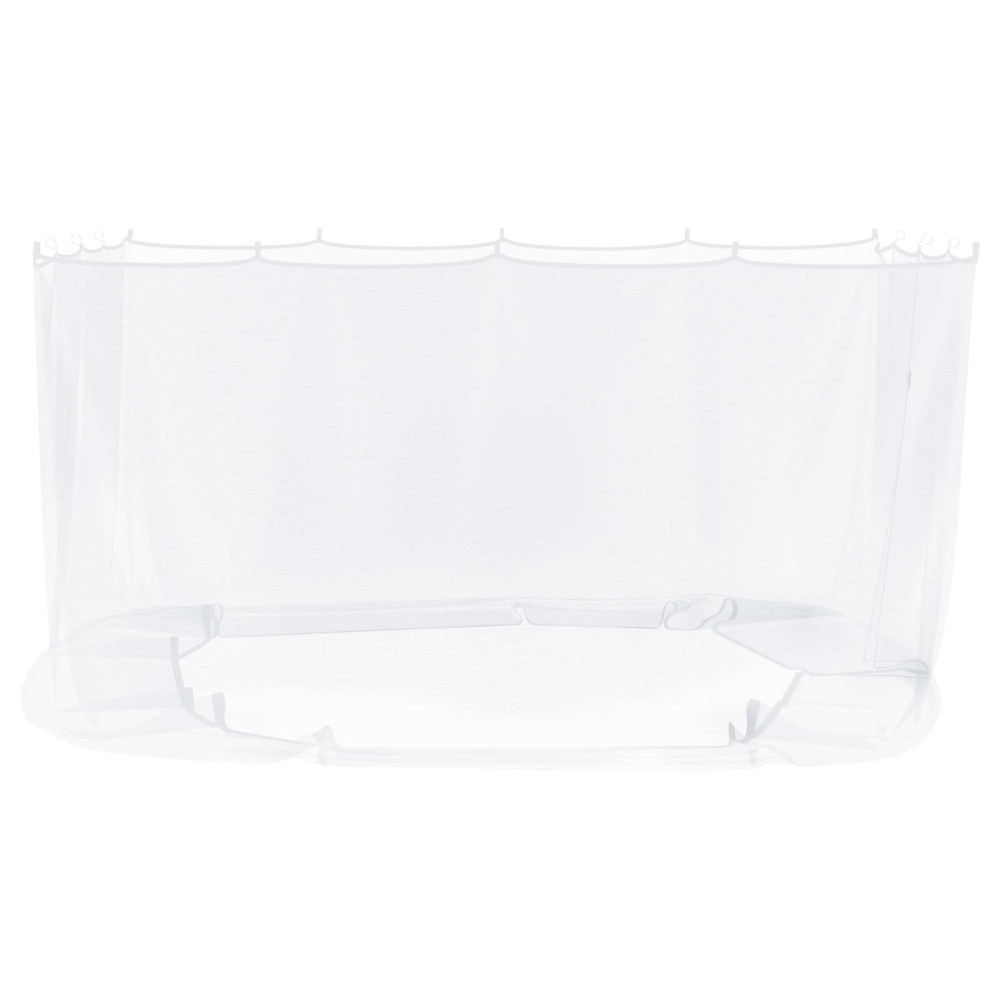 Produktbild för Myggnät för lusthus 220 mesh Vit 3,6 x 3,6 x 2 cm Polyester