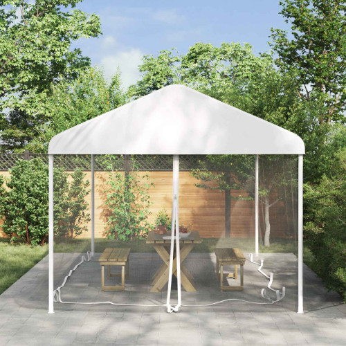vidaXL Myggnät för lusthus 220 mesh Vit 6 x 3 x 2 m Polyester