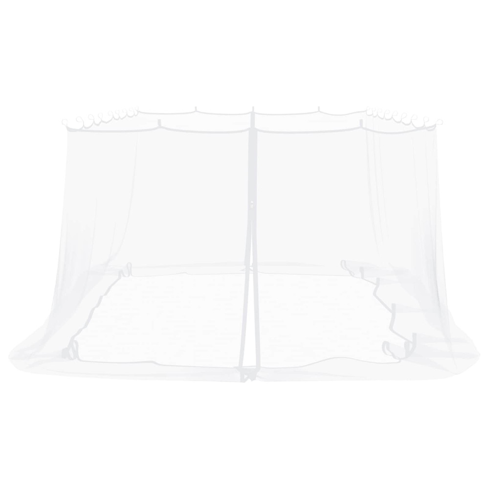 Produktbild för Myggnät för lusthus 220 mesh Vit 6 x 3 x 2 m Polyester