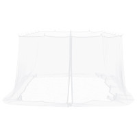 Produktbild för Myggnät för lusthus 220 mesh Vit 6 x 3 x 2 m Polyester