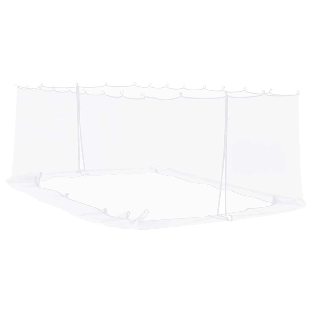 Produktbild för Myggnät för lusthus 220 mesh Vit 6 x 3 x 2 m Polyester