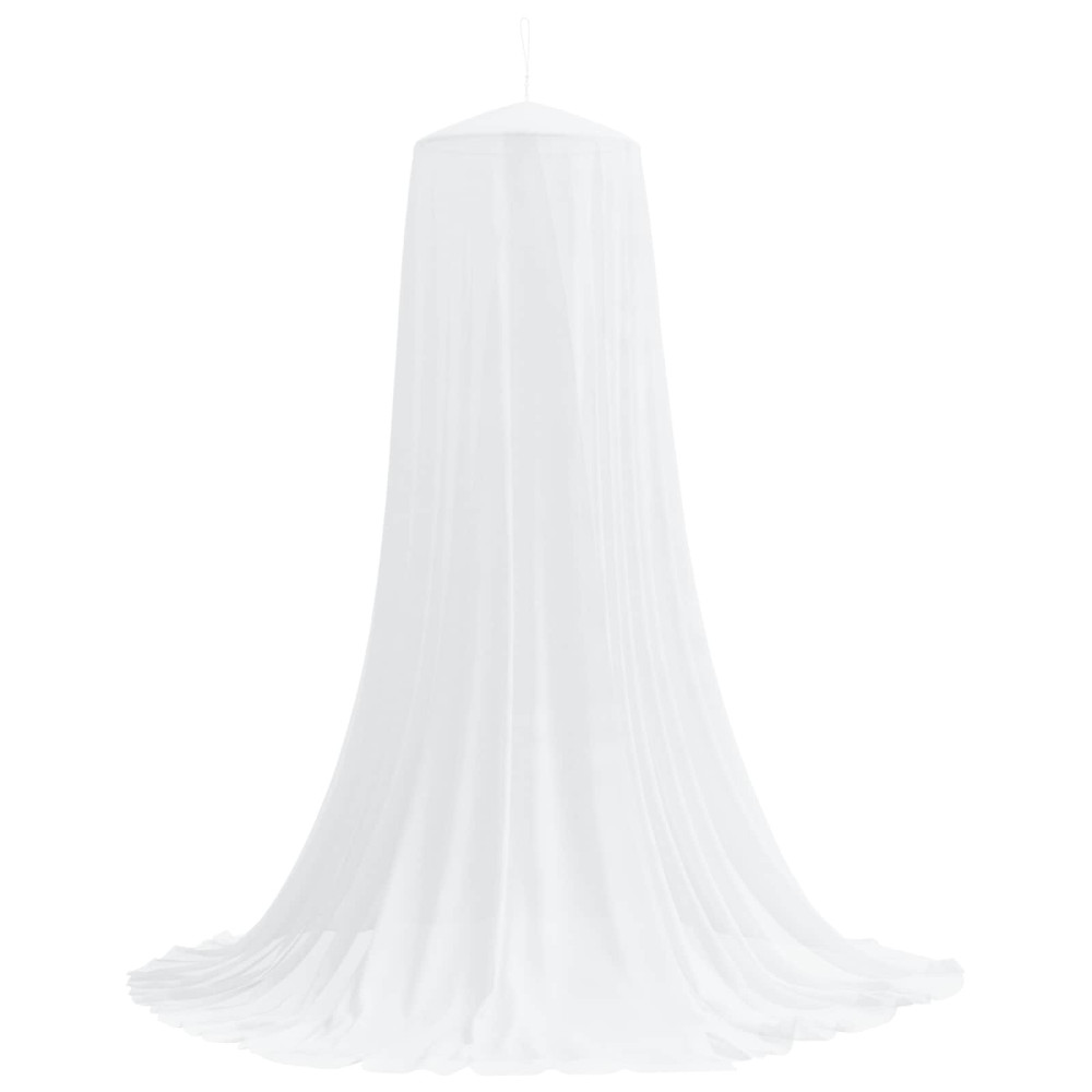 Produktbild för Myggnät för säng 3 pcs 156 mesh Vit Ø56 x 220 cm Polyester