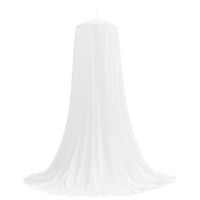 Produktbild för Myggnät för säng 3 pcs 156 mesh Vit Ø56 x 220 cm Polyester