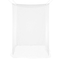 Produktbild för Myggnät för säng 156 nät 3 pcs Vit Polyester