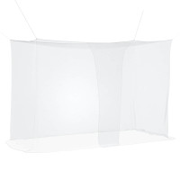Produktbild för Myggnät för säng 156 nät 3 pcs Vit Polyester