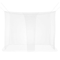 Produktbild för Myggnät för säng 156 nät 3 pcs Vit Polyester