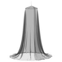 Produktbild för Myggnät för säng 156 mesh Svart Ø56 x 220 cm Polyester