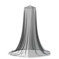 Produktbild för Myggnät för säng 156 mesh Svart Ø56 x 220 cm Polyester