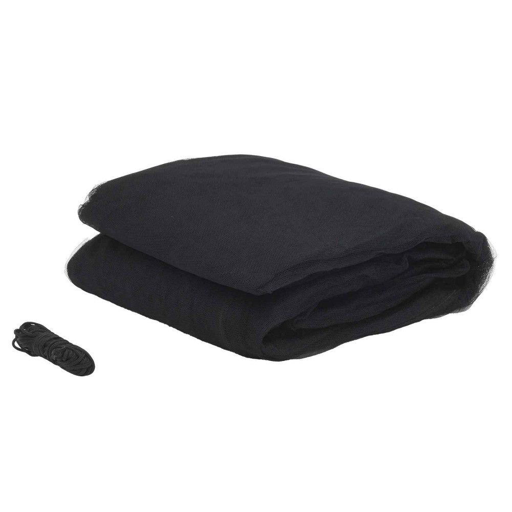 Produktbild för Myggnät för säng 156 nät Svart 220 x 100 x 150 cm Polyester