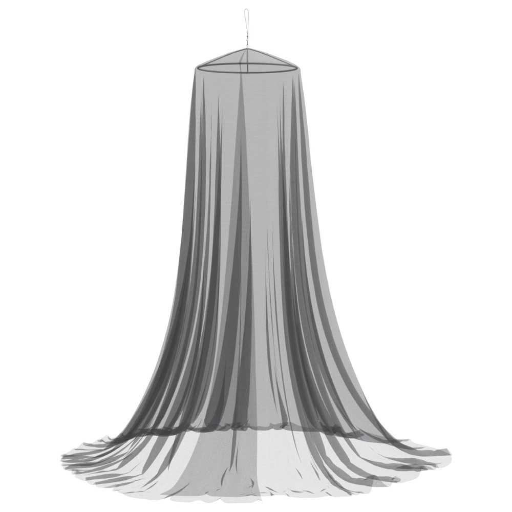 Produktbild för Myggnät för säng 3 pcs 156 mesh Svart Ø56 x 220 cm Polyester