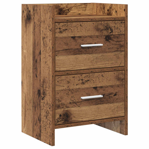 vidaXL Sängbord Gammalt trä 40 x 30 x 60 cm Konstruerat trä - Nattduksbord