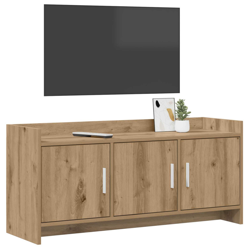 Produktbild för TV-skåp 102 x 33 x 47 cm Artisan-ek Konstruerat trä
