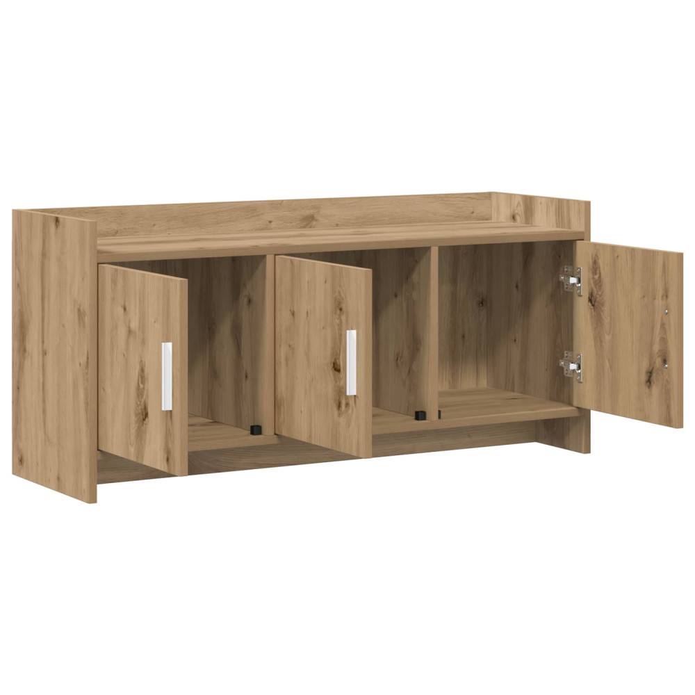 Produktbild för TV-skåp 102 x 33 x 47 cm Artisan-ek Konstruerat trä
