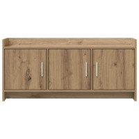 Produktbild för TV-skåp 102 x 33 x 47 cm Artisan-ek Konstruerat trä