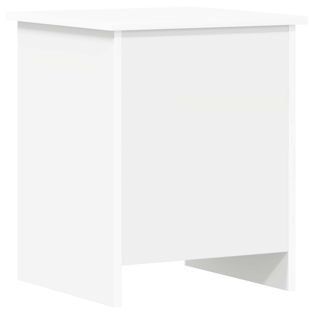 Produktbild för Förvaringskista med lagring Vit 40 x 40 x 50 cm Konstruerat trä