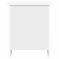 Produktbild för Förvaringskista med lagring Vit 40 x 40 x 50 cm Konstruerat trä