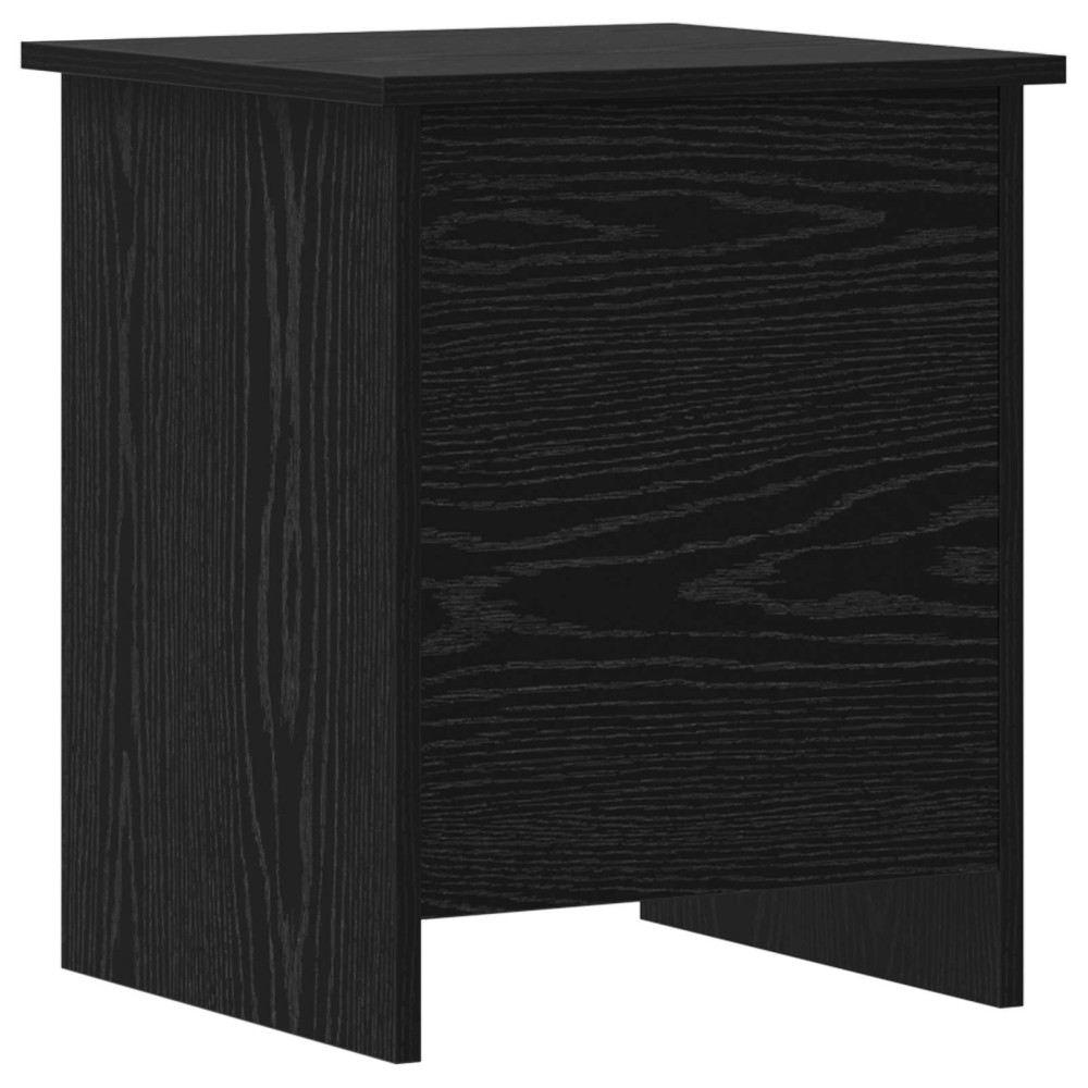Produktbild för Förvaringskista Svart ek 40 x 40 x 50 cm Konstruerat trä