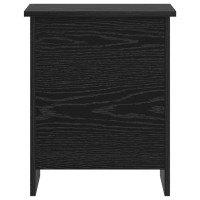 Produktbild för Förvaringskista Svart ek 40 x 40 x 50 cm Konstruerat trä