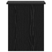 Produktbild för Förvaringskista Svart ek 40 x 40 x 50 cm Konstruerat trä