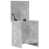 Produktbild för Förvaringskista Betonggrå 40 x 40 x 50 cm Konstruerat trä